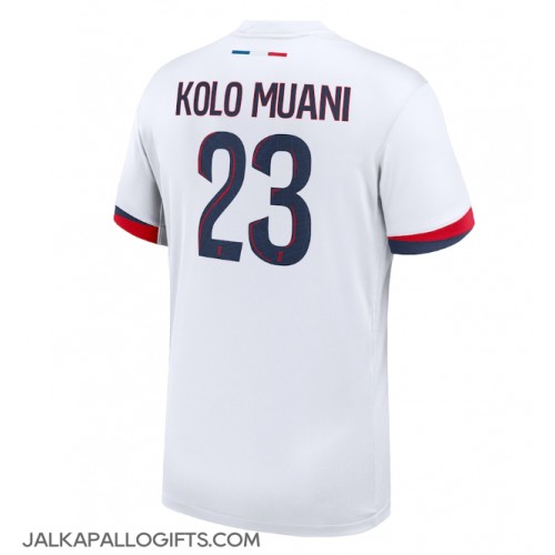 Paris Saint-Germain Randal Kolo Muani #23 Vieraspaita 2024-25 Lyhythihainen